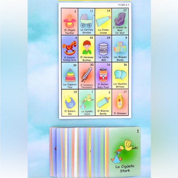 Baby Shower Game/Bingo with baby shower kit. Perfect for the party. - Picture 4 of 5